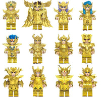 Saint Seiya Anime Set of 12 Lego Minifigures - Style 1