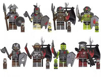 The Lord of the Rings Set of 8 Lego Minifigures - Style 17