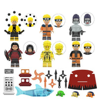Naruto Anime Set of 6 Lego Minifigures - Style 1