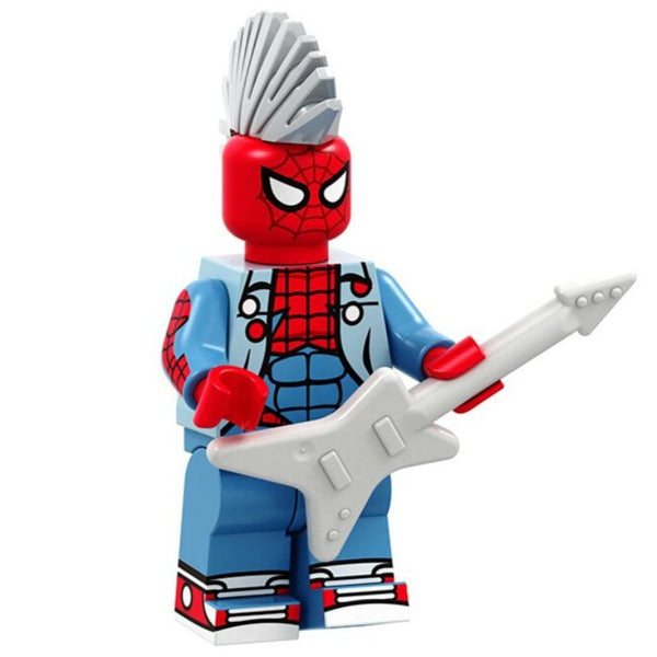 Marvel Spiderman Lego Minifigure - Figure 67 - Spiderman - Spiderpunk