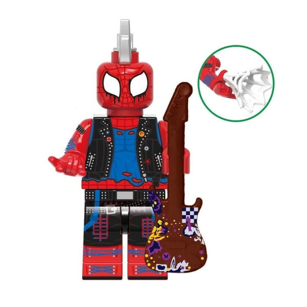 Marvel Spiderman Lego Minifigure - Figure 84 - Spiderman - Spiderpunk