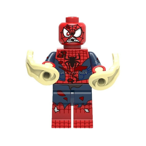 Marvel Spiderman Lego Minifigure - Figure 119 - Spiderman - Angry Spiderman