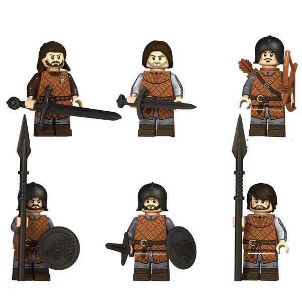 Game of Thrones Set of 6 Lego Minifigures - Style 1