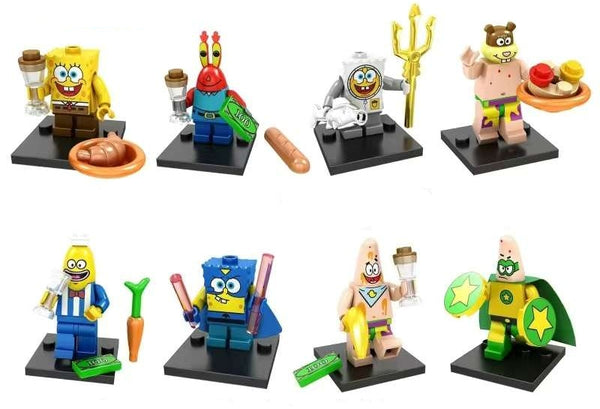 Spongebob Lego Minifigures - Set of 8 - Style 1 – UK Minifigure Store