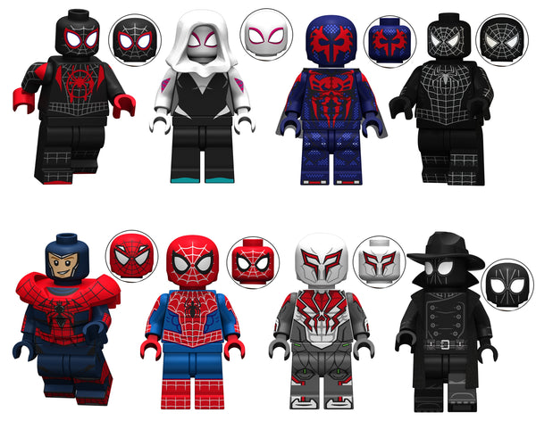 Marvel Spiderman Set of 8 Lego Minifigures - Style 8
