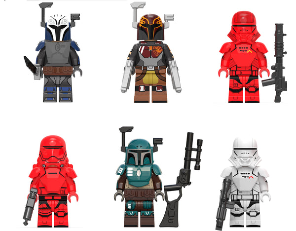 Star Wars Set of 6 Lego Minifigures - Style 15