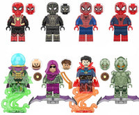 Marvel Spiderman Set of 8 Lego Minifigures - Style 3