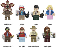 Stranger Things Set of 8 Lego Minifigures - Style 1