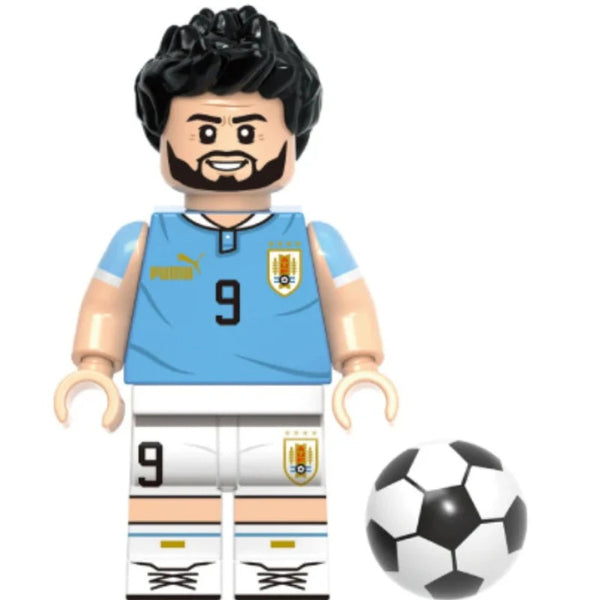 Football Lego Minifigure - Figure 52 - Luis Suarez (Uruguay edition)