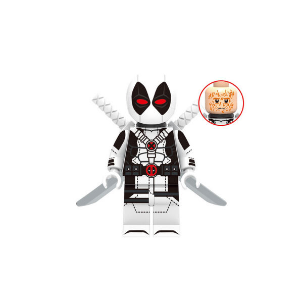 Marvel Deadpool Lego Minifigure - Figure 7 - White Deadpool