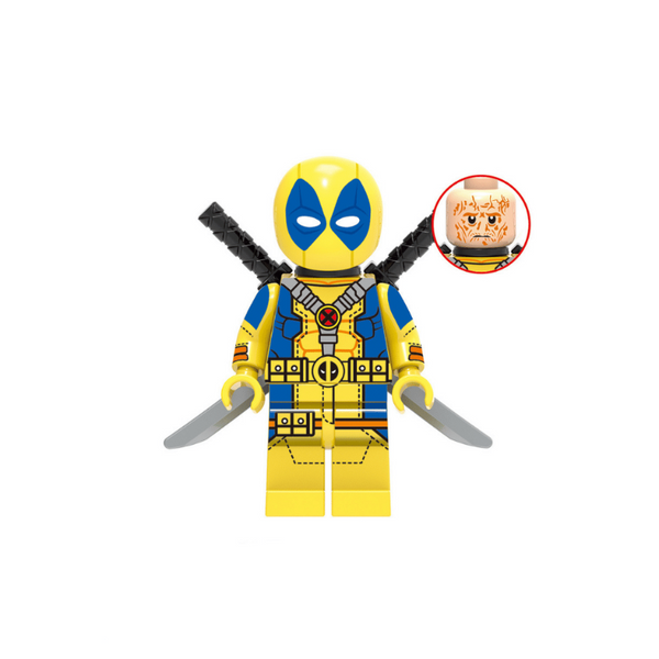 Marvel Deadpool Lego Minifigure - Figure 5 - Yellow Deadpool