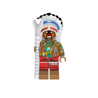 Marvel Spiderman Lego Minifigure - Figure 121 - Spiderman - Native American edition
