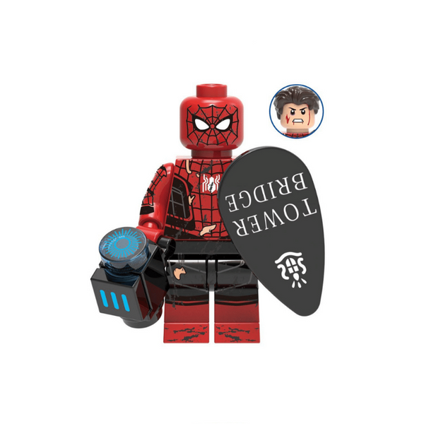 Marvel Spiderman Lego Minifigure - Figure 74 - Spiderman - Damaged suit