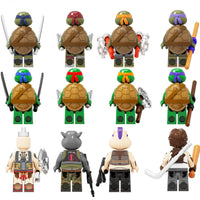 Teenage Mutant Ninja Turtles Set of 12 Lego Minifigures - Style 3