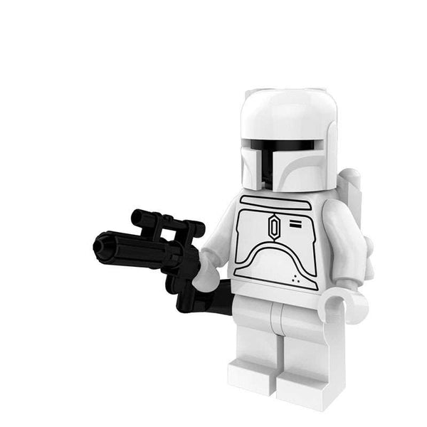 Star Wars Lego Minifigure - Figure 50 - Boba Fett (white edition)
