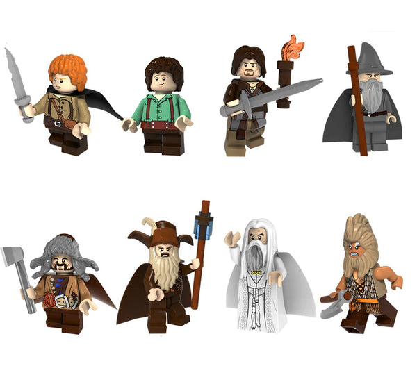 The Lord of the Rings Set of 8 Lego Minifigures - Style 8