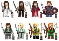 The Lord of the Rings Set of 8 Lego Minifigures - Style 3