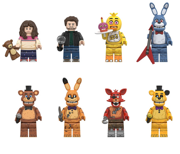 Five Nights at Freddy's Set of 8 Lego Minifigures - Style 1