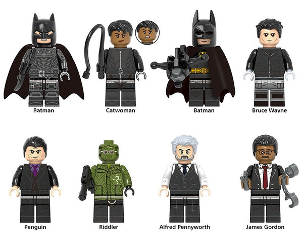 Marvel Batman Set of 8 Lego Minifigures - Style 2