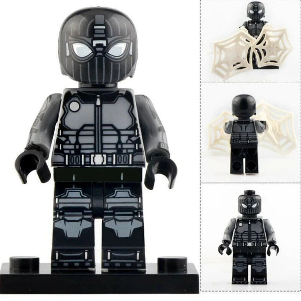 Marvel Spiderman Lego Minifigure - Figure 113 - Spiderman (black stealth edition)