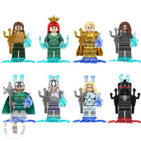 Aquaman Set Of 8 Minifigures - Style 1 Lego