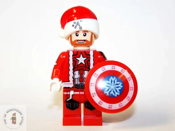 Christmas Minifigure - Figure 15 Captain America Santa Lego