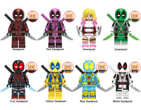 Marvel Deadpool Set of 8 Lego Minifigures - Style 1