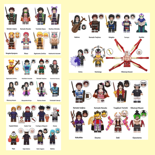 Demon Slayer Anime Set of 24 Lego Minifigures - Bundle 2