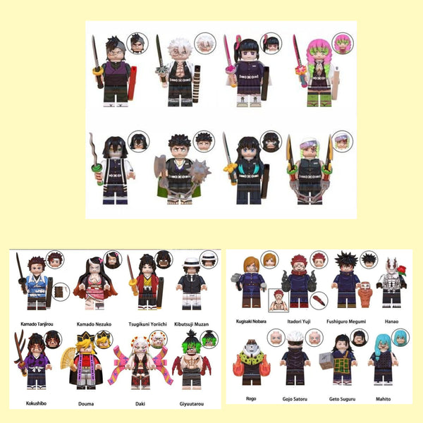 Demon Slayer Anime Set of 24 Lego Minifigures - Bundle 1