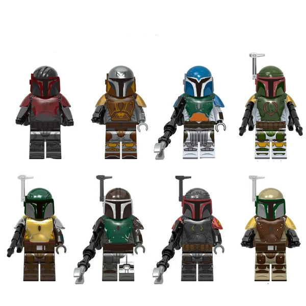 Star Wars Set of 8 Lego Minifigures - Style 49 (Mandalorian collection)