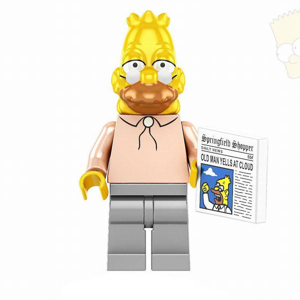 Simpsons Lego Minifigure - Figure 20 - Grandpa Simpson
