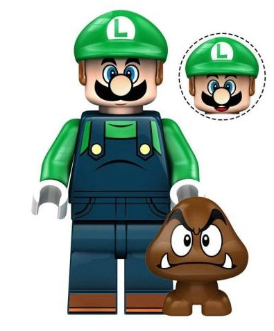 Super Mario Lego Minifigure - Figure 2 - Luigi