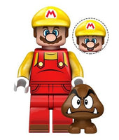 Super Mario Lego Minifigure - Figure 3 - Builder Mario