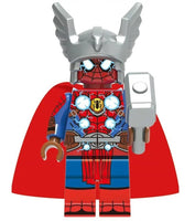 Marvel Spiderman Lego Minifigure - Figure 8 - Spiderthor