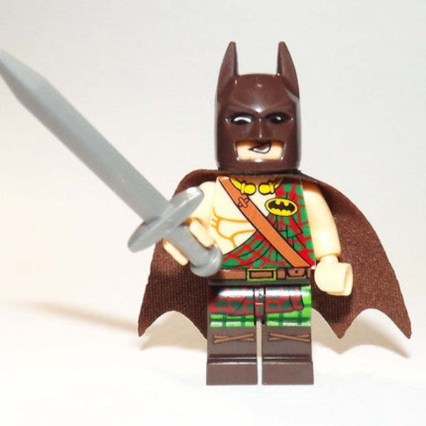 Batman Lego Minifigure - Figure 56 - Batman - Highlander Tartan edition