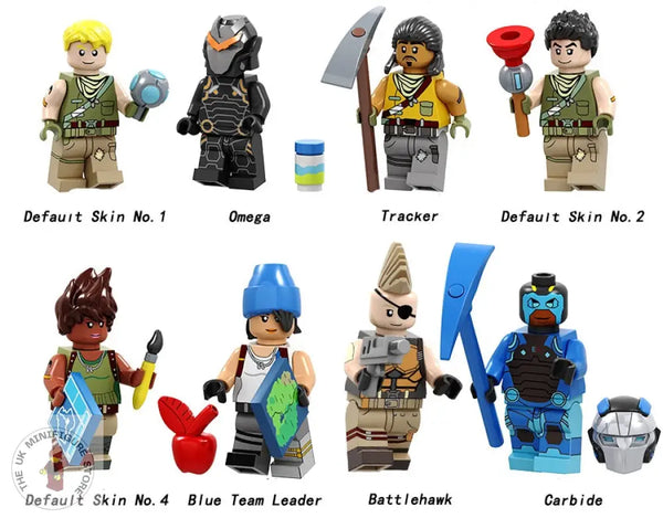 Fortnite Set Of 8 Minifigures - Style 4