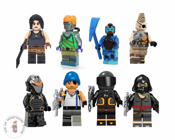 Fortnite Set Of 8 Minifigures - Style 7 Lego