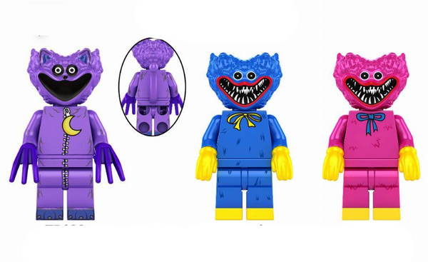 Rainbow Friends (Poppy Playtime) Set of 3 Lego Minifigures - Style 1