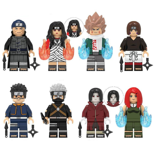 Naruto Anime Set of 8 Lego Minifigures - Style 2