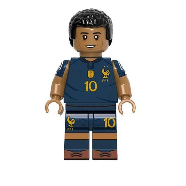 Football Lego Minifigure - Figure 10 - Kylian Mbappe (world cup edition)