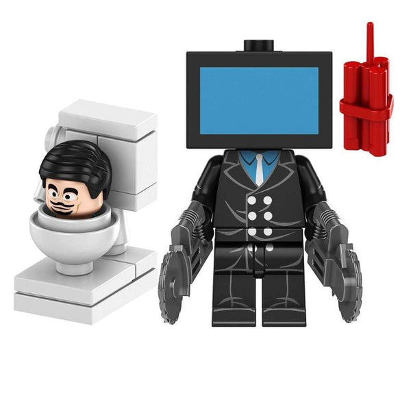 Skibidi Toilet Lego Minifigure - Figure 2 - Television Man