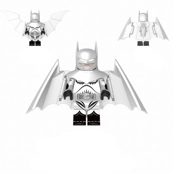 Batman Lego Minifigure - Figure 122 - Batman - Silver/White
