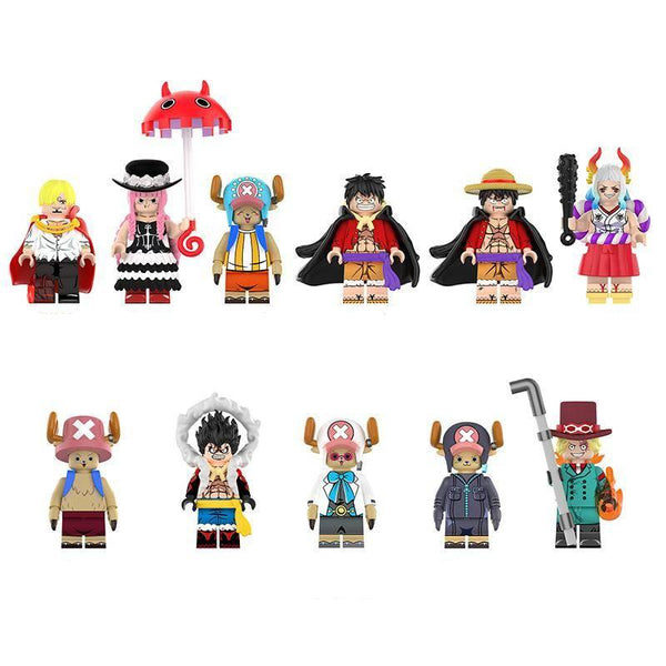 One Piece Anime Set of 11 Lego Minifigures - Style 3