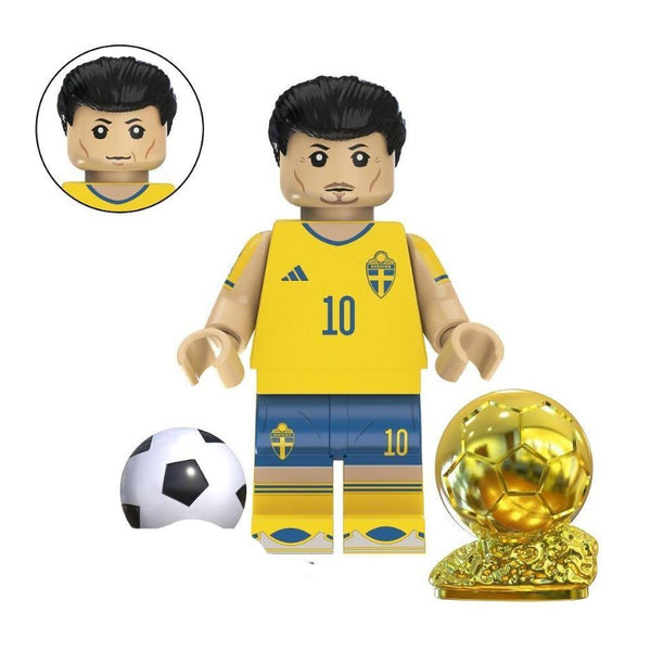 Football Lego Minifigure - Figure 39 - Zlatan Ibrahimovic (Sweden edition)