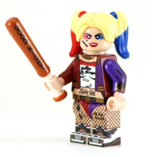 Batman Lego Minifigure - Figure 138 - Harley Quinn (baseball edition)
