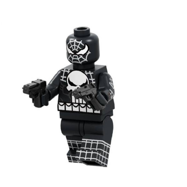 Marvel Spiderman Lego Minifigure - Figure 131 - Punisher Spiderman