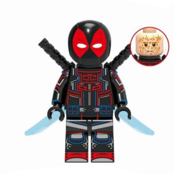 Marvel Deadpool Lego Minifigure - Figure 4 - Tron Deadpool