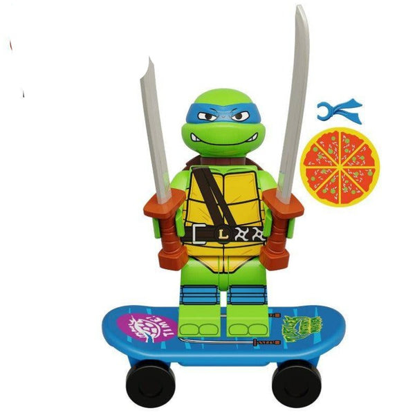 Teenage Mutant Ninja Turtles Lego Minifigure - Figure 10 - Leonardo (mutant mayhem)