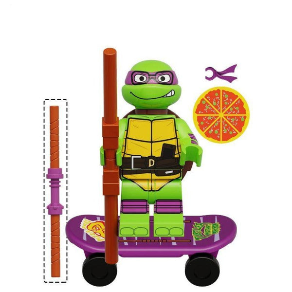 Teenage Mutant Ninja Turtles Lego Minifigure - Figure 11 - Donatello (mutant mayhem)