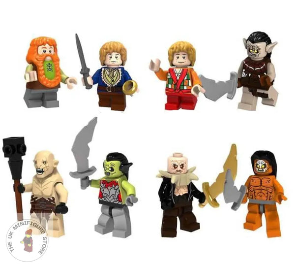 Lotr Set Of 8 Minifigures - Style 7 Lego